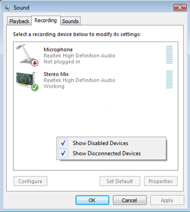 Soundcard Setup